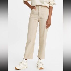 Levi’s Ribcage Straight Crop Pants Jeans Courderoy Women's Bottoms Size 26